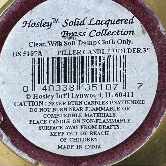 Two Brass Pillar (Piller) Candle Holders/Stands - Picture 8 of 15